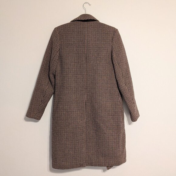 Abercrombie & Fitch Houndstooth Dad Coat Small - Picture 2 of 4